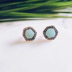 🆕 Blue stone stud earrings